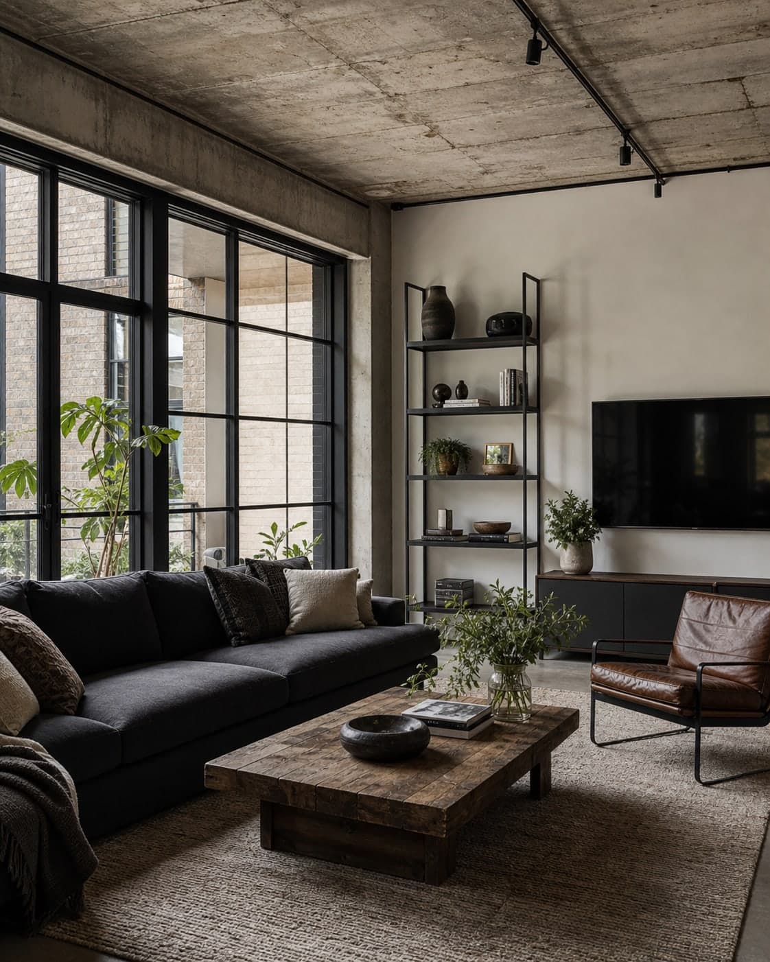 Industrial styled interior