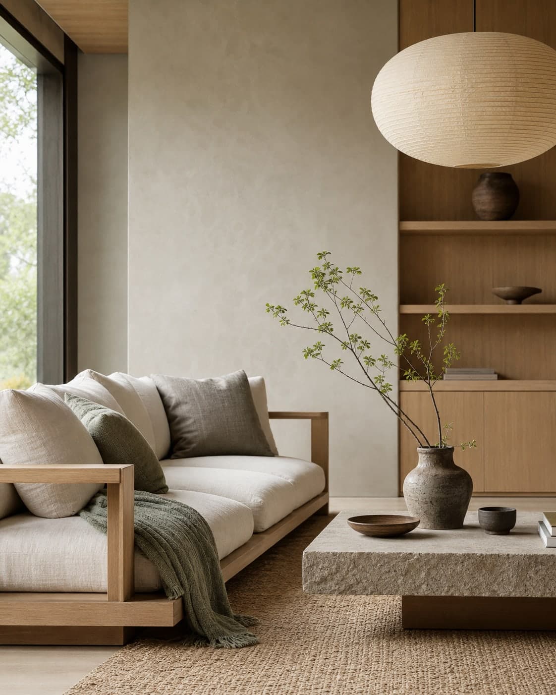 Japandi styled interior